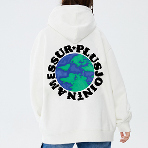 ssurplus联名圈星地球oversize卫衣男情侣高街国潮牌连帽衫春秋季