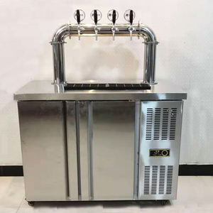 风冷式冷藏柜扎啤机精酿鲜啤保鲜柜四头六头吧台一体机不锈钢商用