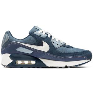 耐克nike男运动跑步鞋登山air max 90蓝白色英伦系带cw6208-414