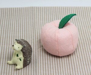 【布卡咔】手工早教水果不织布桃子成品