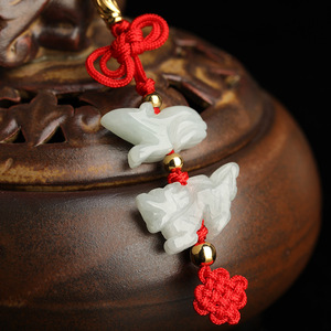 吉1祥物老虎百解饰物兔子猪鼠牛龙蛇马羊猴鸡狗十二生肖吊坠饰品