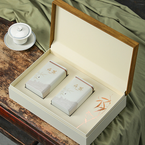 高档白茶包装盒安吉白茶茶叶罐礼盒精致礼品盒3两半斤装礼盒空盒