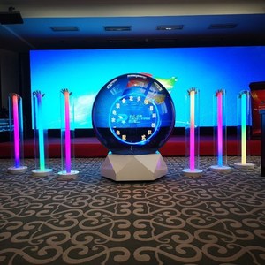 深圳广州珠海珠三角舞台启动仪式新品创意3d全息启动球炫彩道具台