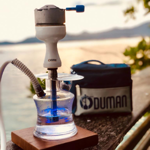 便携式带旅行包 小号水烟壶单管玻璃水烟 oduman hookah shisha