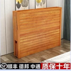 折叠床单人双人家用简易便捷碳化竹床1.2米1.5租房午休午睡硬板床