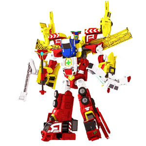 咖宝车神玩具无敌超护巨人双骑卫士悍将金刚四合体变形汽车机器人