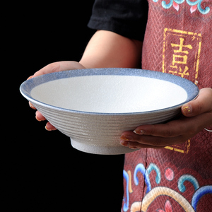 日式6英寸餐具喇叭碗4.5寸家用饭碗陶瓷餐具面碗大碗瓷碗大号汤碗