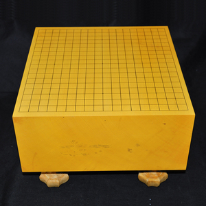 日本本榧木|香榧木四方柾6寸1分围棋棋墩再生品c344