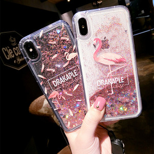 火烈鸟vivo x23幻彩版手机壳流沙x23幻彩版液体软壳防摔挂绳女款