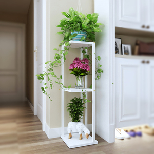 花架子落地式客厅置物架现代简约轻奢多层花盆架电视柜边拐角花架