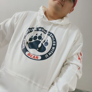 000人付款天猫hello bear 熊爪熊族卫衣连帽外套衣服套头男女上衣宽松