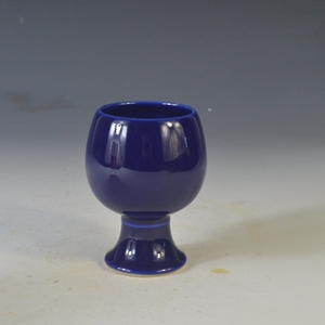仿古瓷器 复古明万历风格 霁蓝釉酒杯 茶杯 古董古玩老货旧货摆件