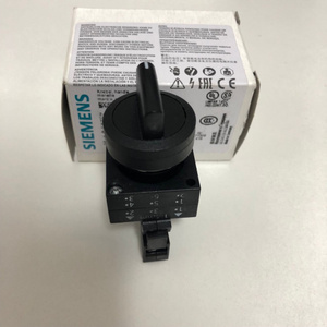 德国进口西门子3sb3201-2ka11黑色两位自锁旋钮开关一开一闭触点