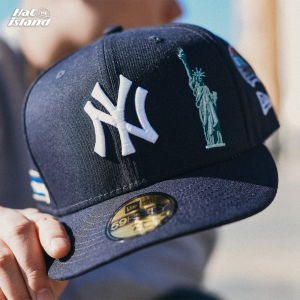new era美职棒mlb纽约洋基队ny限量城市系列刺绣全封闭平檐棒球帽