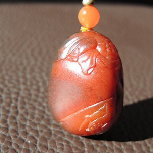 和田红玉籽料红沁