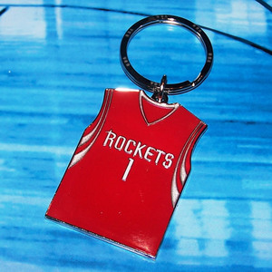 【15+】NBA官方授权 球星 球衣 金属 钥匙圈 火箭队 麦迪 Tmac 款
