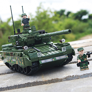 乐高军事积木男孩子巨大型坦克成年高难度拼装装甲车模型益智玩具