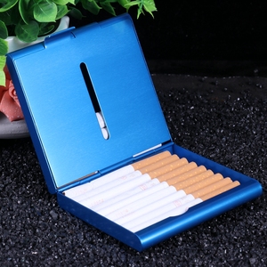 20支装烟盒金属合男士薄铝合金个性创意便携翻盖壳香菸盒子防水