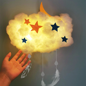 少女心生日礼物送女生女友创意棉花云朵灯diy材料包手工装饰吊饰