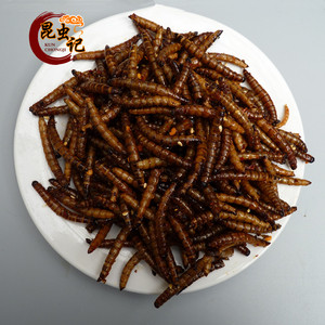 大麦虫油炸虫子高蛋白食用昆虫好吃的香酥虫子虫子昆虫记