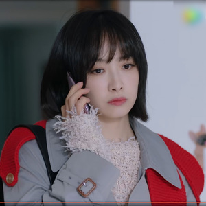 心跳源计划裘佳宁宋茜同款灰色风衣外套中长款时尚百搭女私人定制