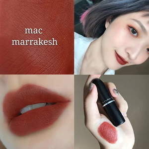 mac646口红marrakesh土橘色哑光麻辣鸡丝脏橘色602/316专柜礼盒装