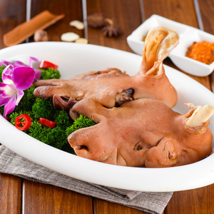 怀仁羊肉白水羊头肉245g 全熟食羊脸新鲜冷冻真空 清真非整只 熟