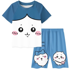 童装两件套猫咪吉伊卡动漫儿童2024夏季短袖家居服套装中小童睡衣