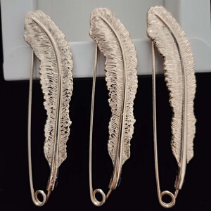 前方大荒野淘宝前方大荒野质感锁链银色胸针毛呢大衣西装链条别针