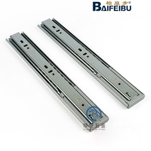 柏扉步正品 阻尼三节轨 抽屉滑道 液压缓冲滑轨阻尼轨 静音轨道