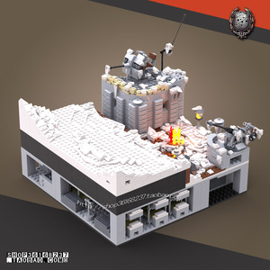 000人付款淘宝乐高二战堡垒德军战壕碉堡八路军人仔长津湖益智拼装