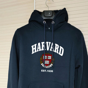 哈佛大学harvard帽衫连帽卫衣商品纪念品外套周边校服加绒厚款