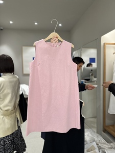 包邮GRAND BOUL韩国东大门代购24夏款女装 简洁纯色无袖连衣裙