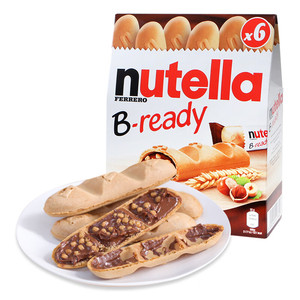 意大利进口零食费列罗/nutella能多纽缇乐榛子酱巧克力手指饼干棒