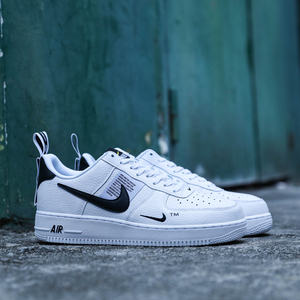 nike air force1空军一号黑白解构男鞋af1简版ow板鞋女aj7747-100