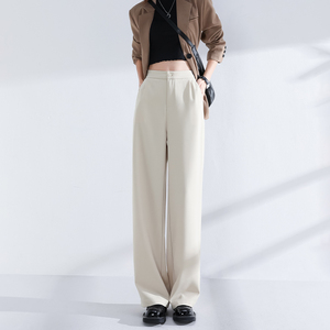 女士米白色阔腿裤