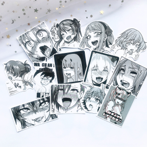 30张二次元性感诱惑高潮少女可爱萝莉行李箱手机电脑平板贴纸