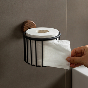 北欧国度卫生间纸巾架免打孔厕所纸巾盒浴室收纳盒卷纸抽纸纸巾篮