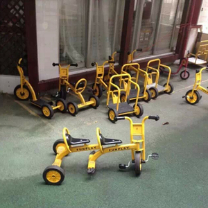 幼儿园脚踏车户外双人三轮车 两人骑自行车运动玩具手推童车全套