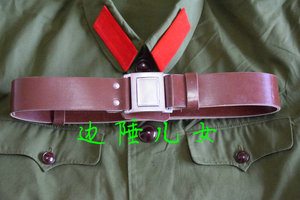 老式怀旧收藏正品65式武装带 老式 文革人造革腰带