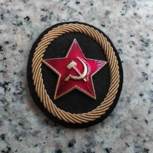 苏联海军步兵刺绣帽徽