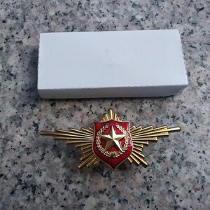 俄罗斯陆军仪仗队胸章 铜质珐琅