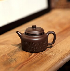 001人付款淘宝黄金朱泥莲子壶100ml助工高群手工紫砂宜兴紫砂茶壶小