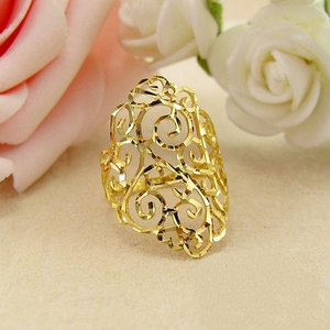 女18k玫瑰金黄金au750素金三色食指关节真品护指戒指环0人付款1192