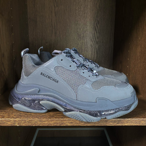 [宫先生代购]balenciaga 巴黎世家 灰蓝色休闲运动老爹鞋男 w2ga1