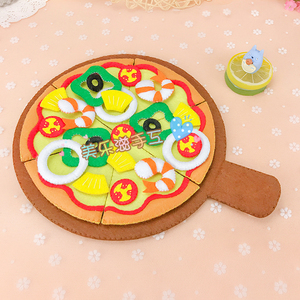 不织布手工布艺diy仿真食物披萨披萨饼,是成品,纯手工缝制不