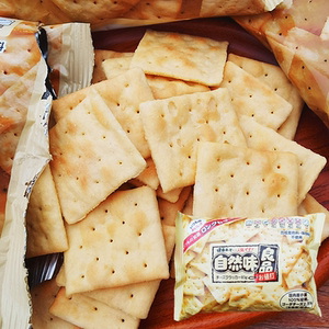 日本进口零食品自然味良品司士咸饼干苏打饼干83g
