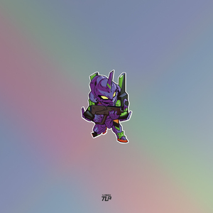 tlp反光车贴 新世纪福音战士初号机天鹰号evangelionq版无痕防水