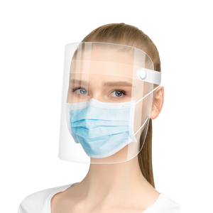 疫情防护面罩隔离透明高清护目面屏帽防尘防飞沫病毒成人脸罩护脸