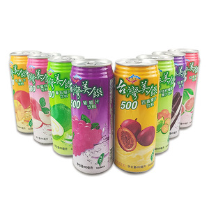 台湾进口饮料美馔通天下8口味混合果汁芒果汁番石榴水蜜桃24瓶
